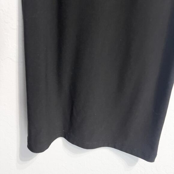 Sympli Slinky Pants Pull On Sz 14 Black Wide Leg Stretchy Flare Basic - Picture 6 of 9